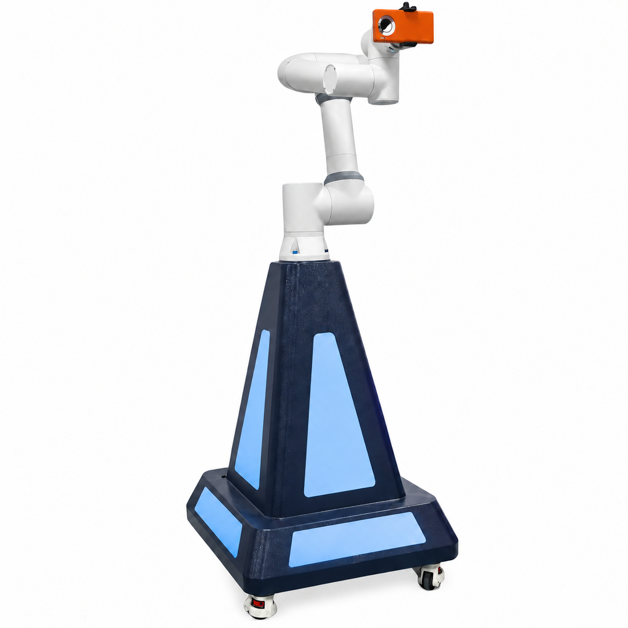 LINFENG mobile camera robot on a wheeled pedestal