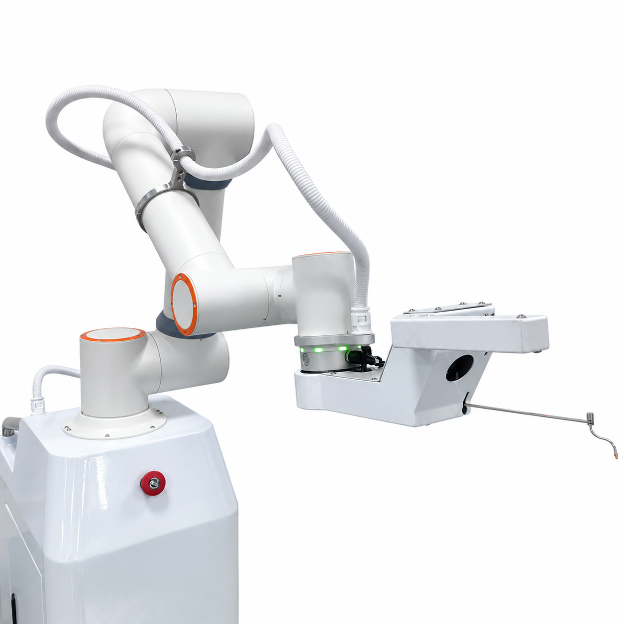 Medical positioning teaching and research apparatus isolated on white